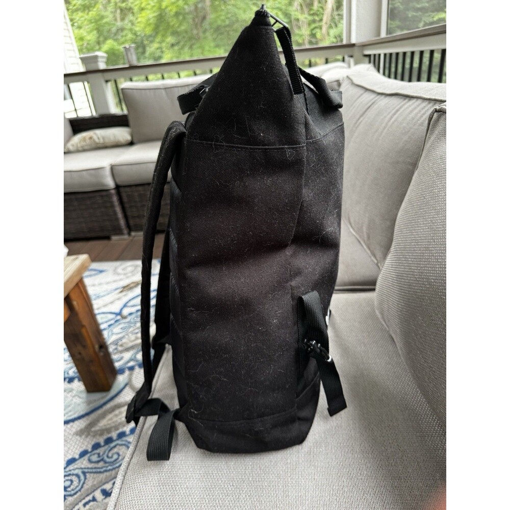 Adidas Original Zip Top Backpack In black - Picture 5 of 10